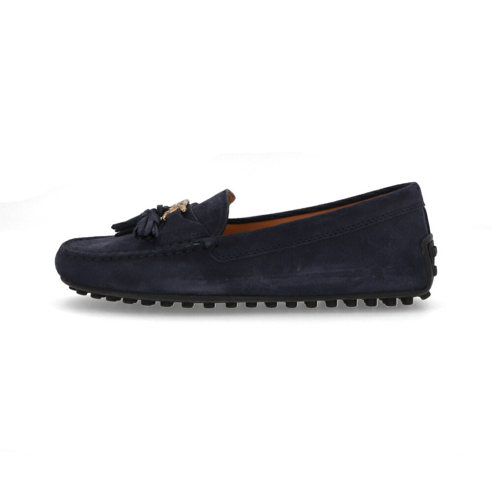 TOD'S GOMMINO ネイビー スエード ローファー フラットシューズ XXW10L0ID50RE0