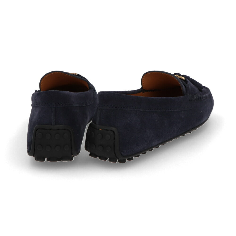 TOD'S GOMMINO ネイビー スエード ローファー フラットシューズ XXW10L0ID50RE0