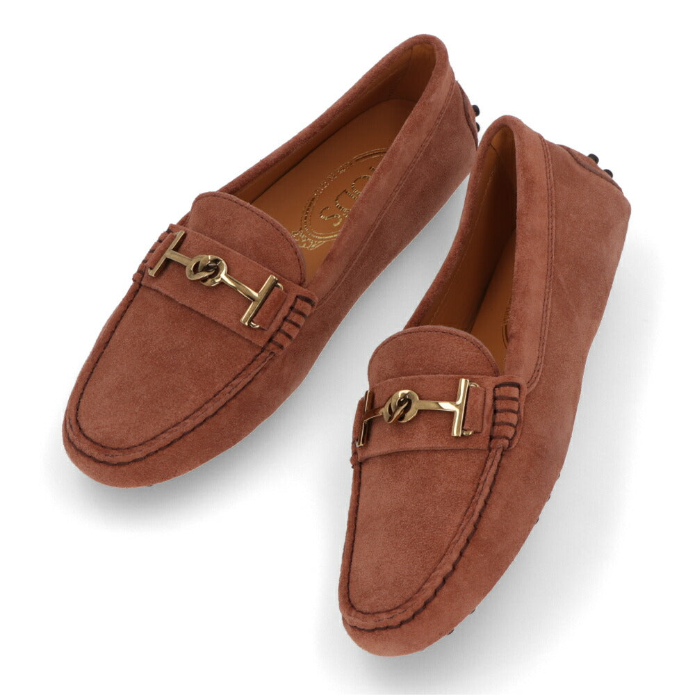 TOD'S GOMMINO ピンクブラウン ネイビー フラットシューズ ローファー モカシン XXW00G0IA50RE0