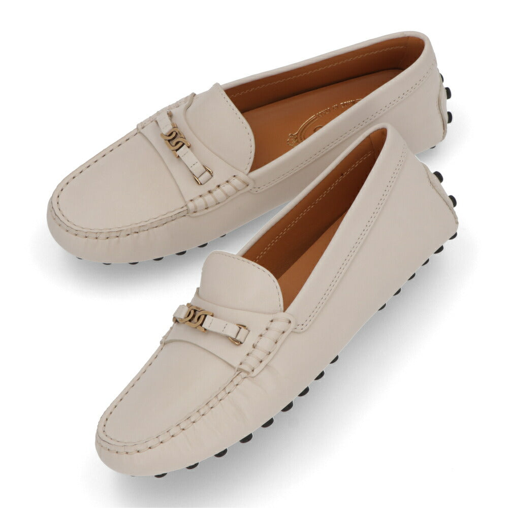 TOD'S GOMMINO オフホワイト ベージュ ローファー フラットシューズ ローファー XXW22L0IO80N6M