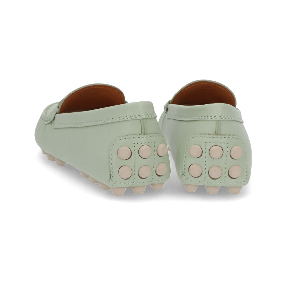 TOD'S GOMMINO オフホワイト ミント フラットシューズ モカシン XXW52K0IH00N6M