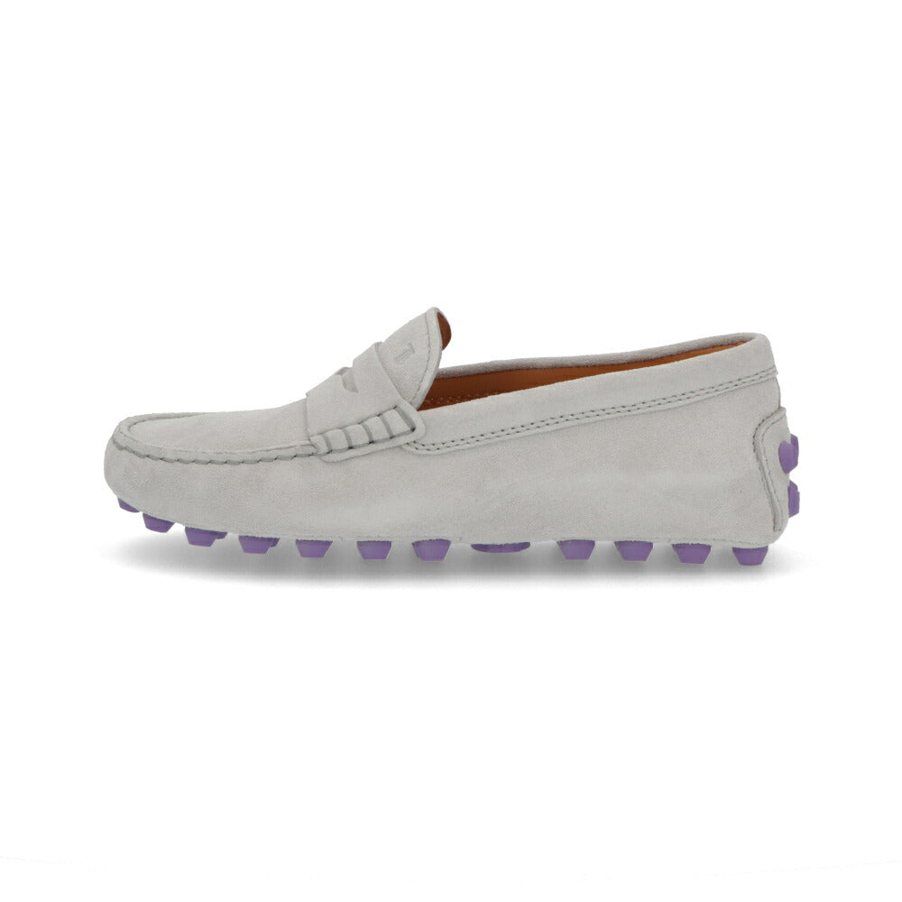 TOD'S GOMMINO ライトグレー ブラウン フラットシューズ ローファー XXW52K00010RE0