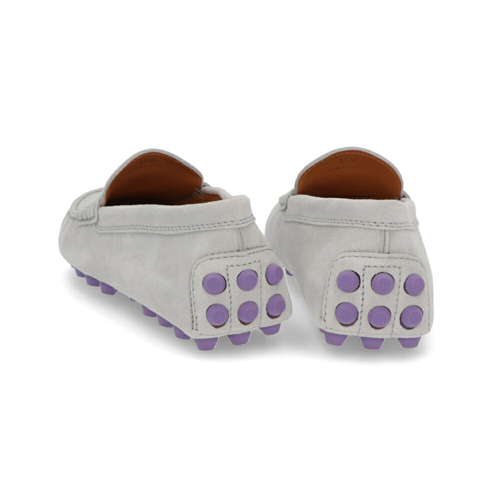 TOD'S GOMMINO ライトグレー ブラウン フラットシューズ ローファー XXW52K00010RE0