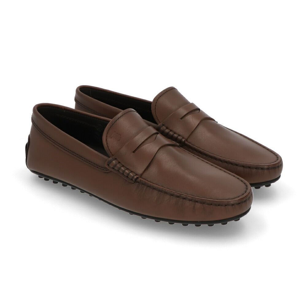 TOD'S GOMMINO ブラウンフラットシューズ ドライビングシューズ ローファー XXM42C00640D9C