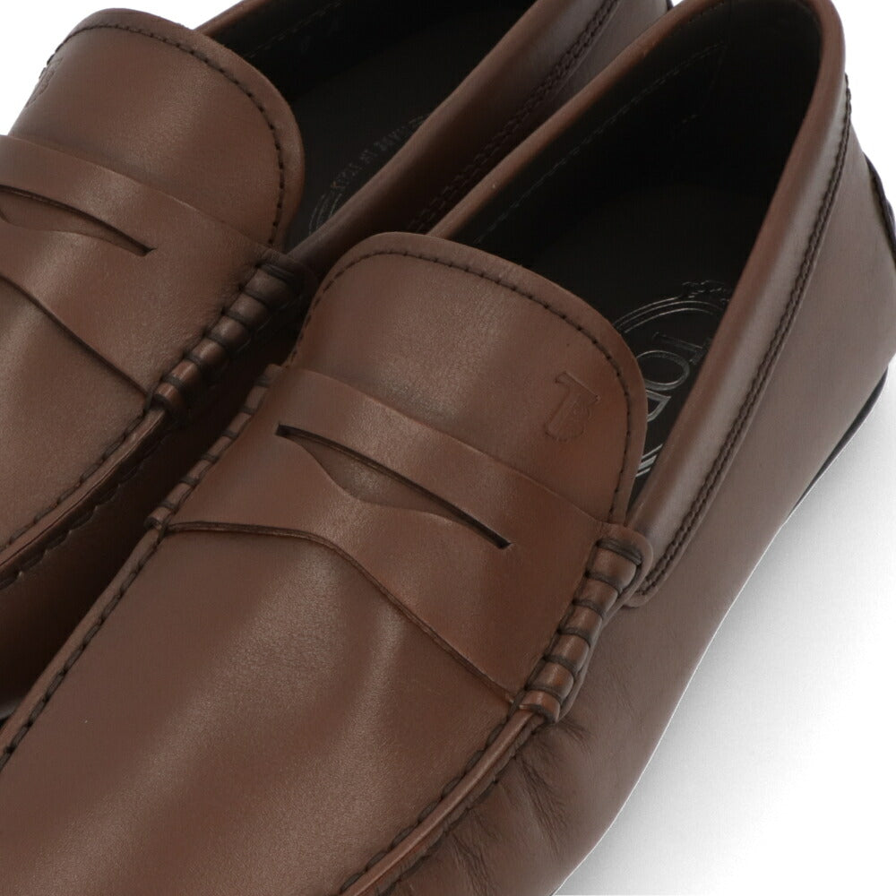 TOD'S トッズ  GOMMINO ブラウンフラットシューズ ドライビングシューズ ローファー XXM42C00640D9C