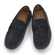 TOD'S GOMMINO ネイビー スウェード ローファー ドライビングシューズ XXM52K0IR50RE0