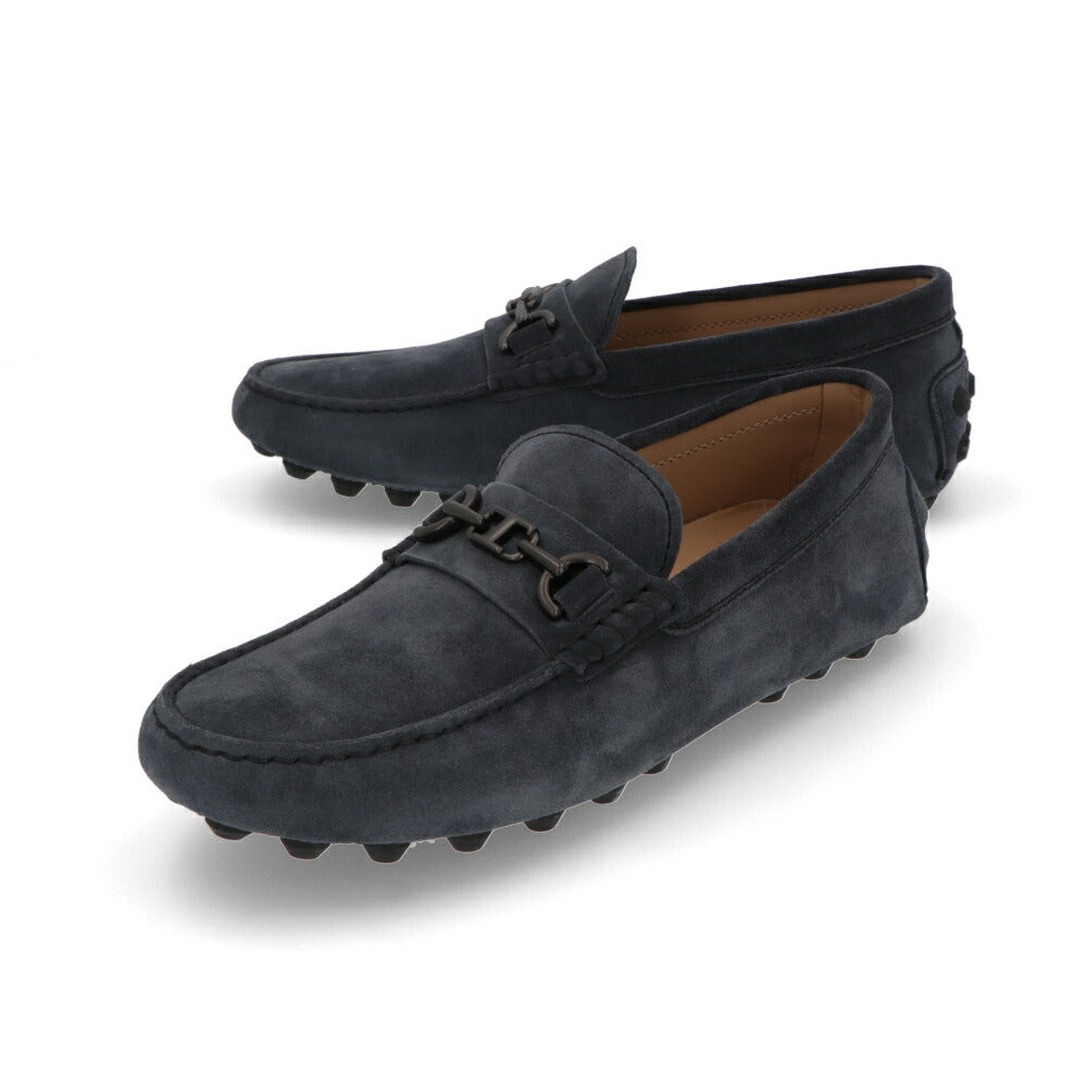 TOD'S GOMMINO ネイビー スウェード ローファー ドライビングシューズ XXM52K0IR50RE0
