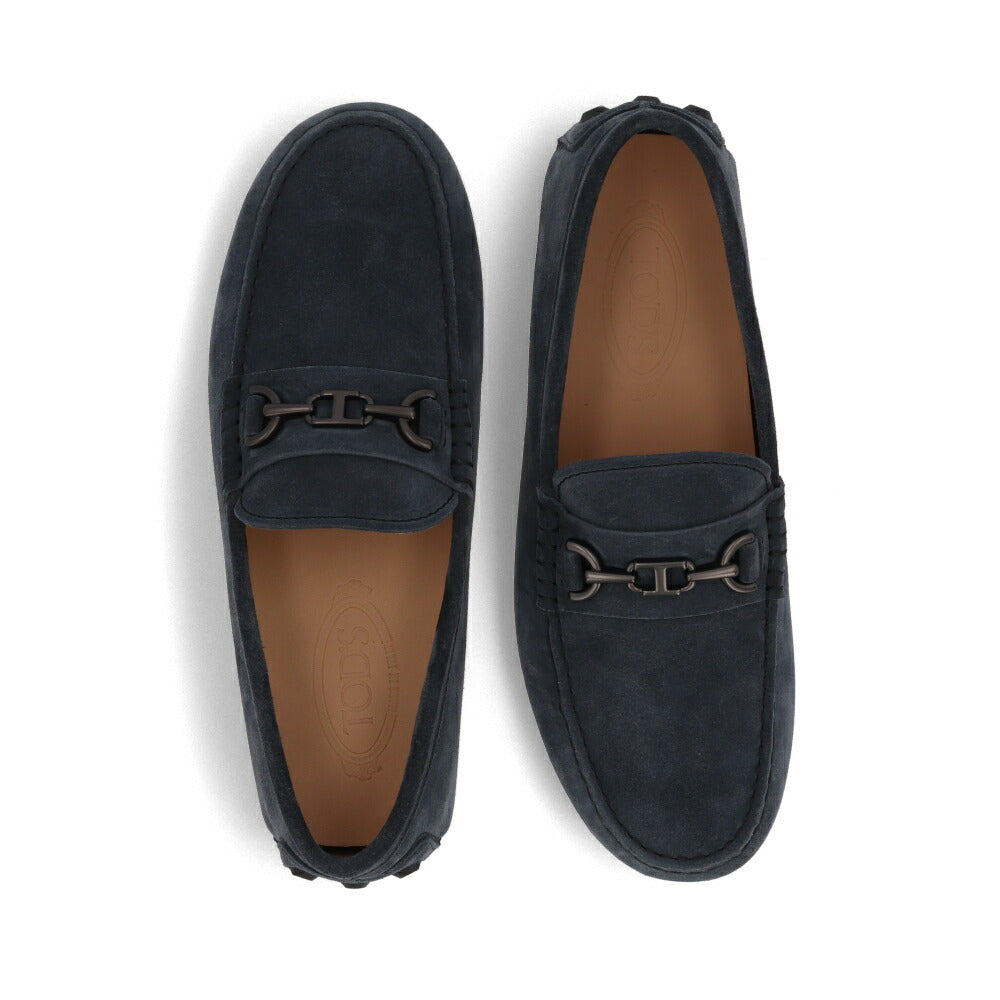 TOD'S GOMMINO ネイビー スウェード ローファー ドライビングシューズ XXM52K0IR50RE0