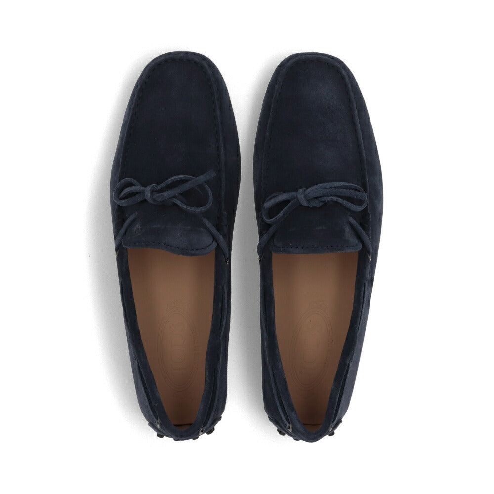 TOD'S GOMMINO ネイビーブルー スエード ドライビングシューズ モカシン XXM0GW05470RE0
