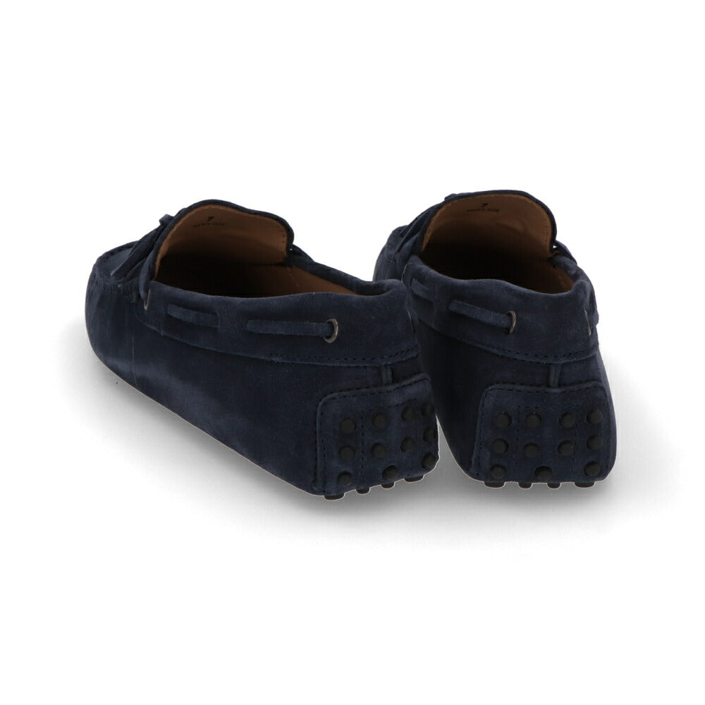 TOD'S GOMMINO ネイビーブルー スエード ドライビングシューズ モカシン XXM0GW05470RE0