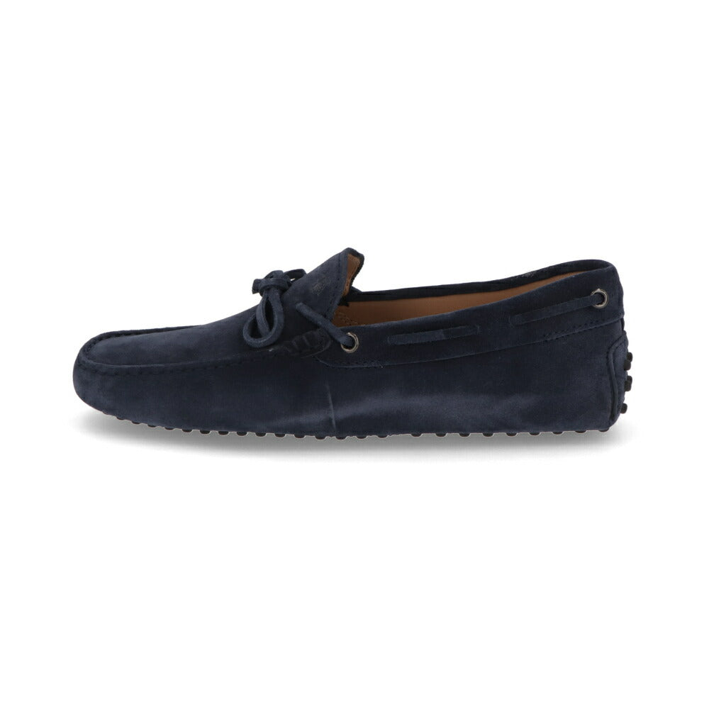 TOD'S GOMMINO ネイビーブルー スエード ドライビングシューズ モカシン XXM0GW05470RE0