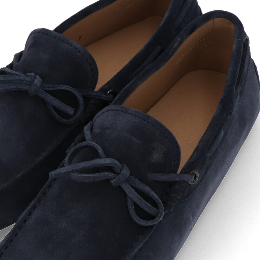 TOD'S GOMMINO ネイビーブルー スエード ドライビングシューズ モカシン XXM0GW05470RE0