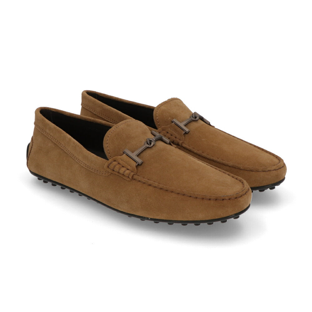 TOD'S  ライトブラウン ネイビー フラットシューズ ローファー ドライビングシューズ XXM42C0ID30RE0