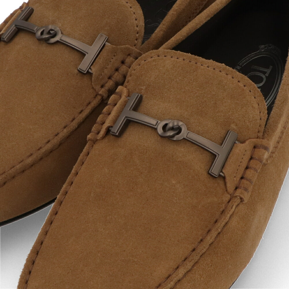 TOD'S  ライトブラウン ネイビー フラットシューズ ローファー ドライビングシューズ XXM42C0ID30RE0