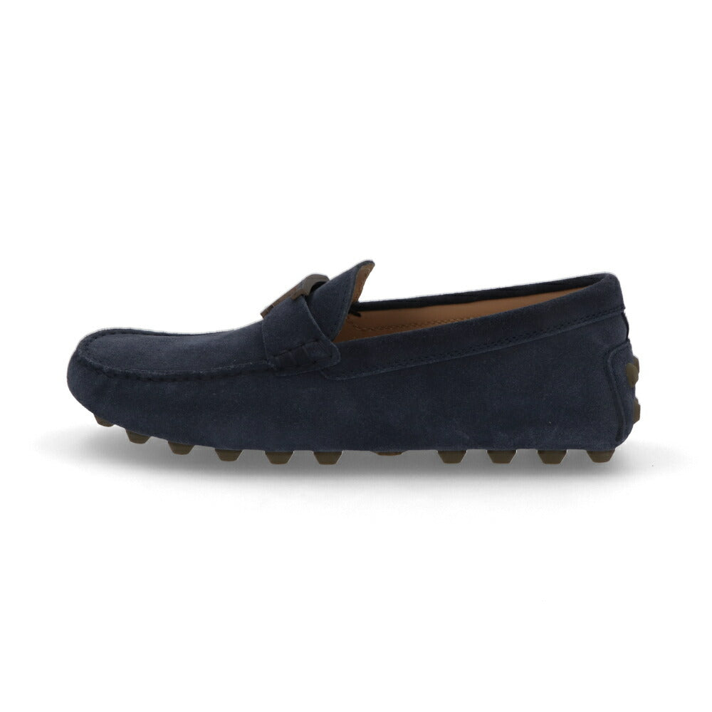 TOD'S GOMMINO グレー ネイビー スウェード ローファー XXM52K0HW20RE0