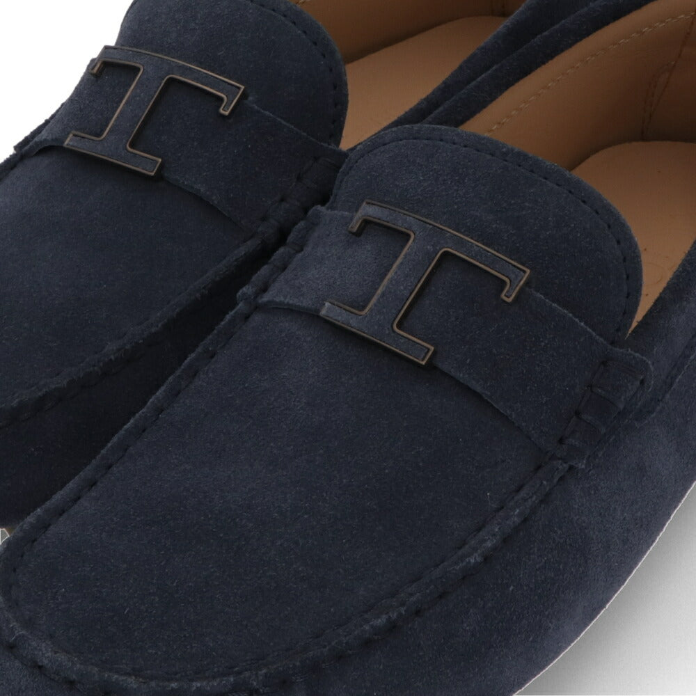 TOD'S GOMMINO グレー ネイビー スウェード ローファー XXM52K0HW20RE0