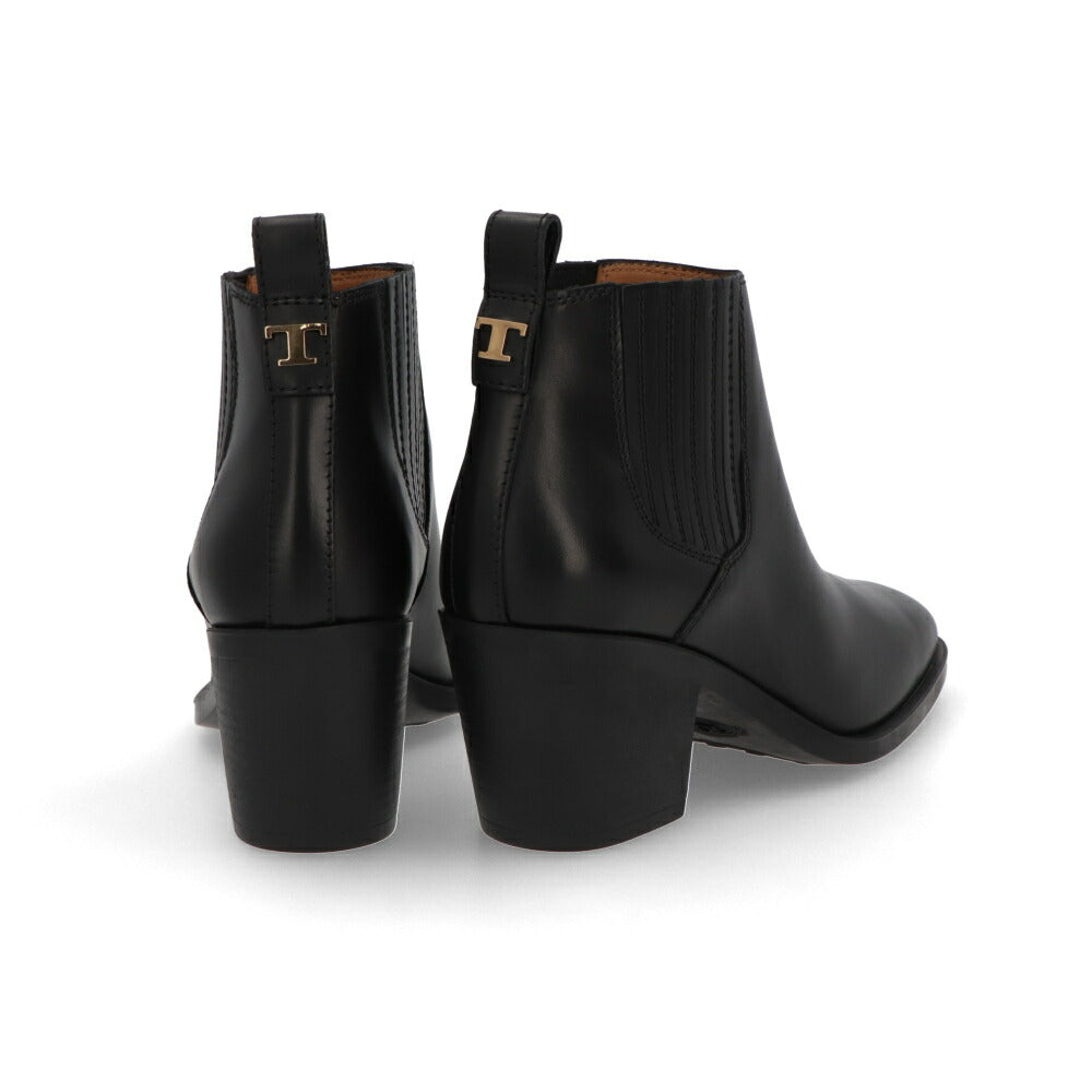 TOD'S ブラック アンクルブーツ サイドゴア ブーティ ショートブーツ XXW28L0IM80GOC