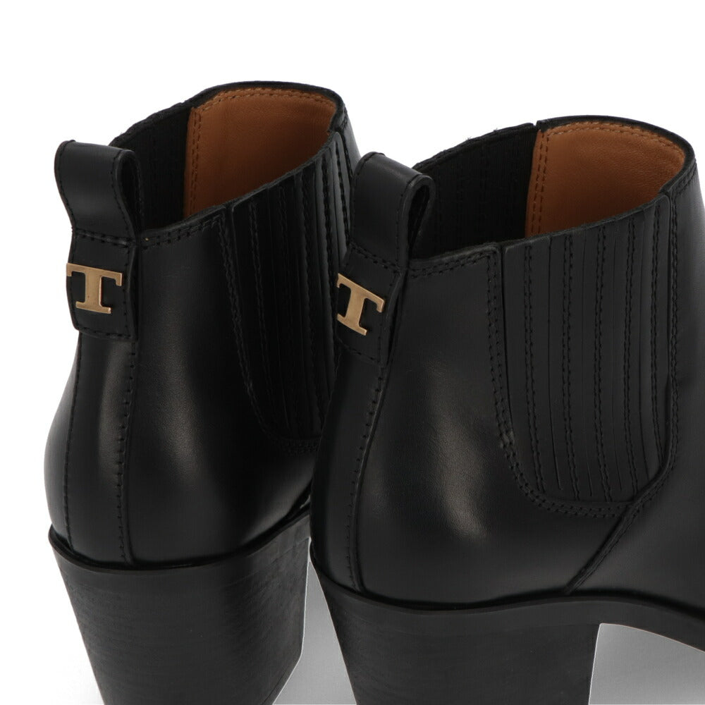 TOD'S ブラック アンクルブーツ サイドゴア ブーティ ショートブーツ XXW28L0IM80GOC