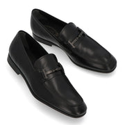 TOD'S トッズ   ブラック レザー ローファー フォーマルシューズ レースアップ XXM51B0HG70MG2
