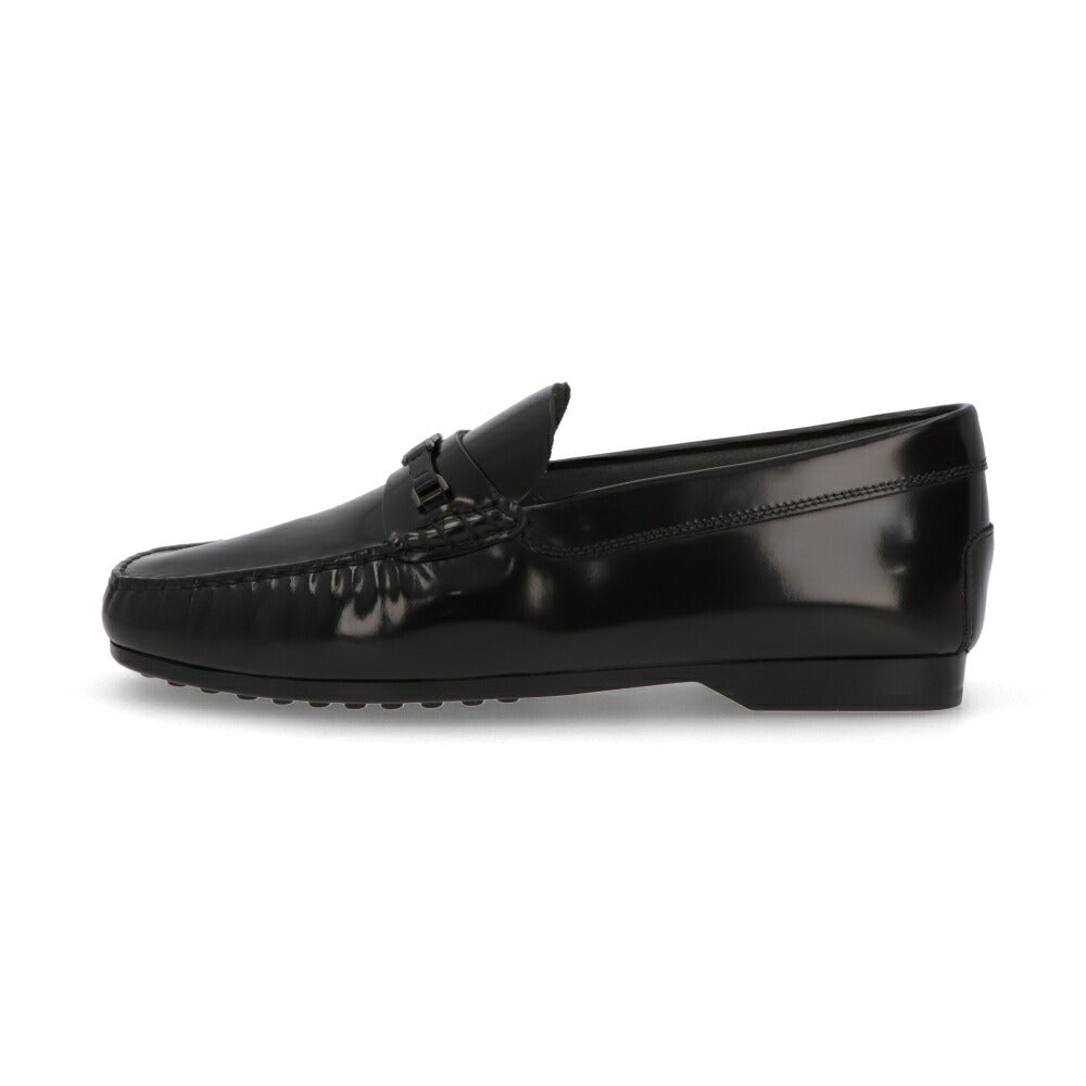 TOD'S ブラック ローファー ロゴ ローファー XXM31L0IK31AKT