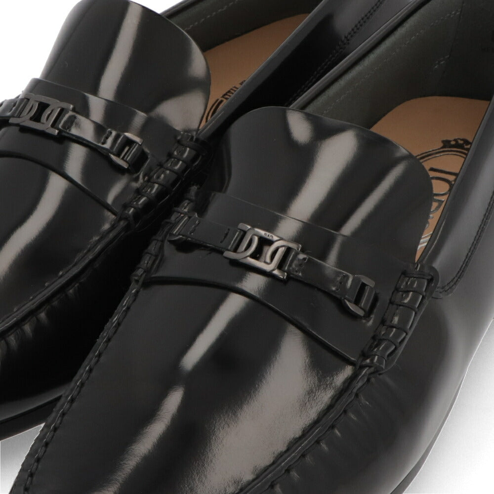 TOD'S ブラック ローファー ロゴ ローファー XXM31L0IK31AKT