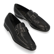 TOD'S ブラック カーフレザー フォーマルシューズ レザーシューズ ローファー XXM51B0CT60MG2