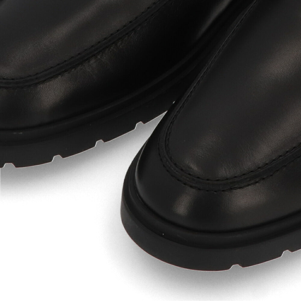 TOD'S  ブラック レザー ビットローファー ダブルT ローファー XXM59K0ID31N6M