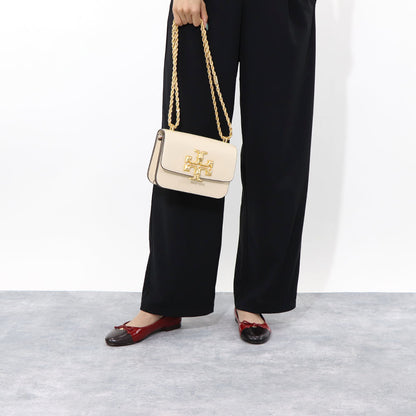トリー バーチ Tory Burch シューズ パンプス レディース CAP TOE BALLET キャップ トゥバレエ ダークブラウン×レッド レザー バレエシューズ ダブルT  ヒールなし 154510  200