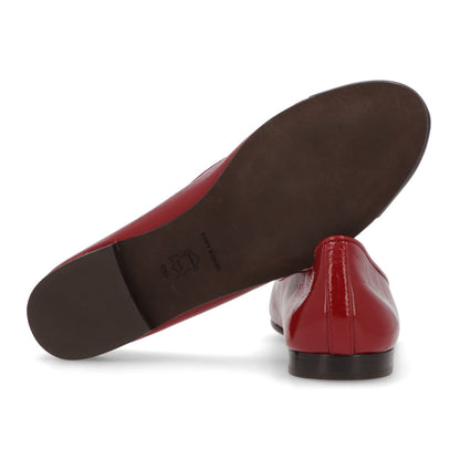 トリー バーチ Tory Burch シューズ パンプス レディース CAP TOE BALLET キャップ トゥバレエ ダークブラウン×レッド レザー バレエシューズ ダブルT  ヒールなし 154510  200