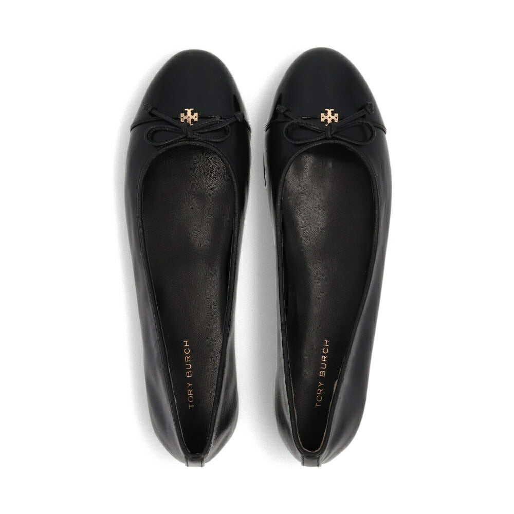 Tory Burch パンプス ブラック フラットシューズ バレエシューズ リボン 154511
