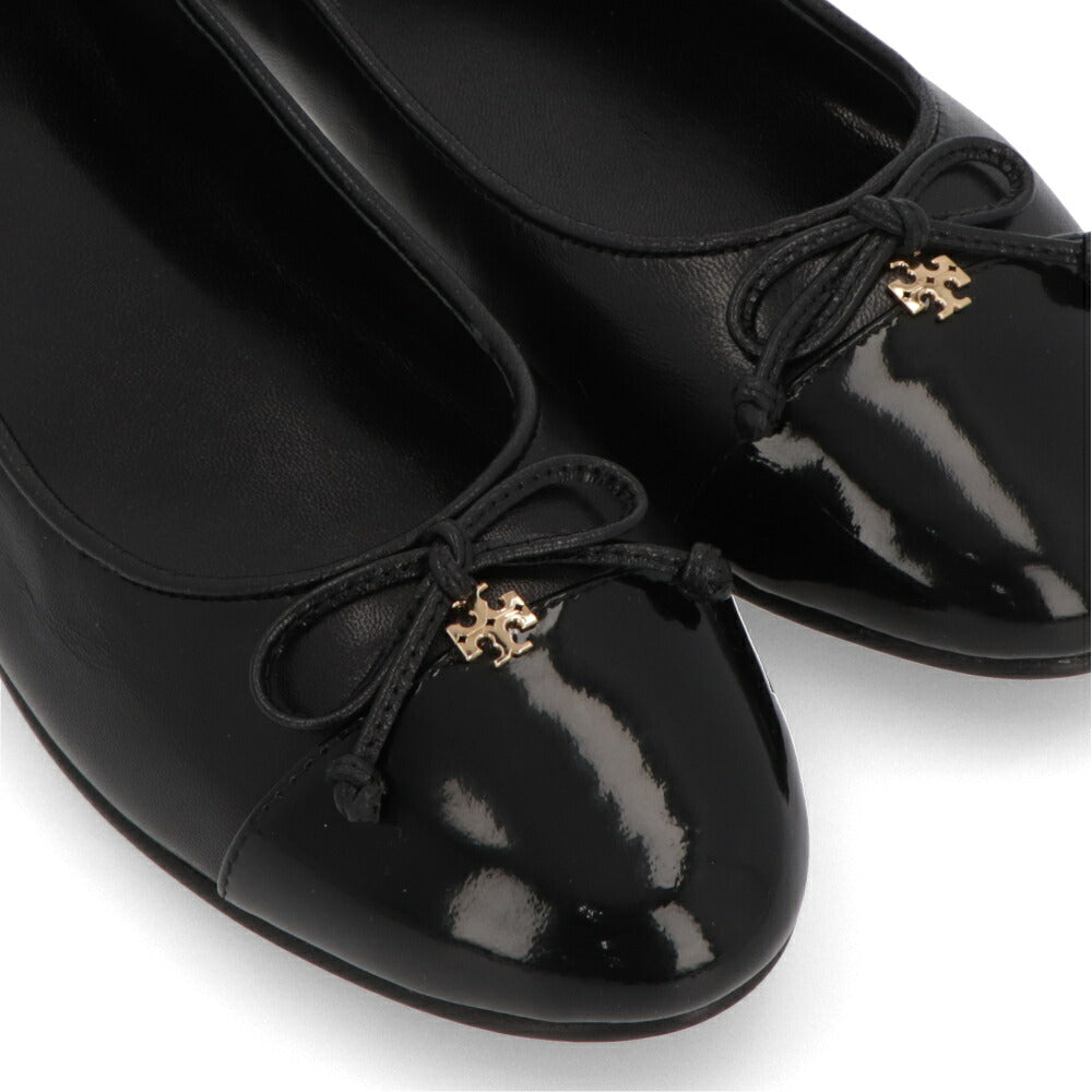 Tory Burch パンプス ブラック フラットシューズ バレエシューズ リボン 154511