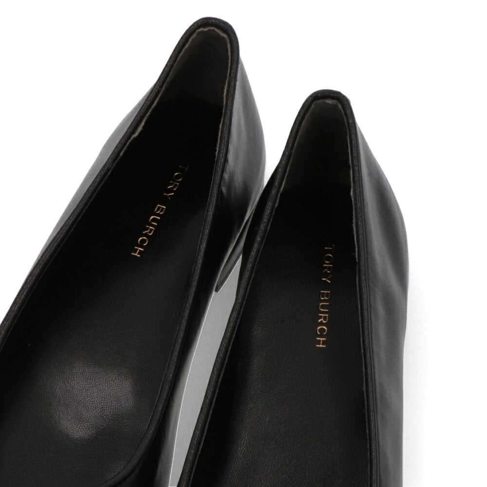 Tory Burch パンプス ブラック フラットシューズ バレエシューズ リボン 154511