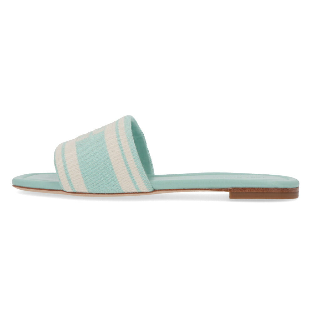 Tory Burch トリーバーチ  サンダル double jacquard slide stripe logo
