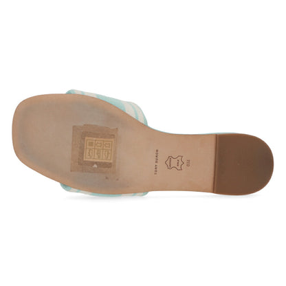 Tory Burch サンダル double jacquard slide stripe logo