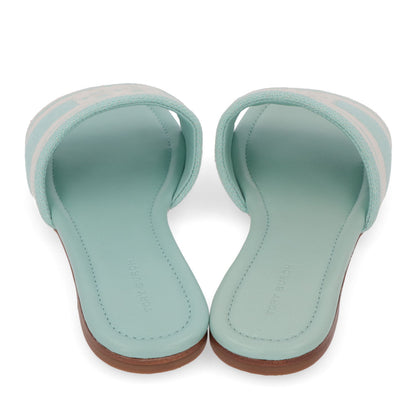Tory Burch サンダル double jacquard slide stripe logo