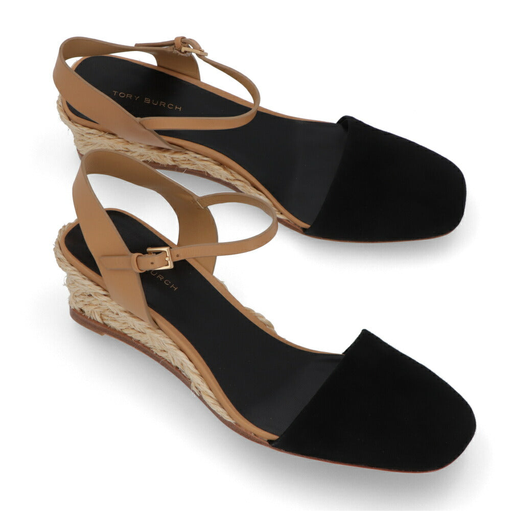 Tory Burch サンダル ブラック ウェッジソール 150763TORY BURCH