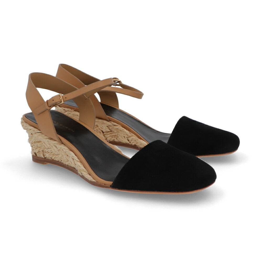 Tory Burch サンダル ブラック ウェッジソール 150763TORY BURCH
