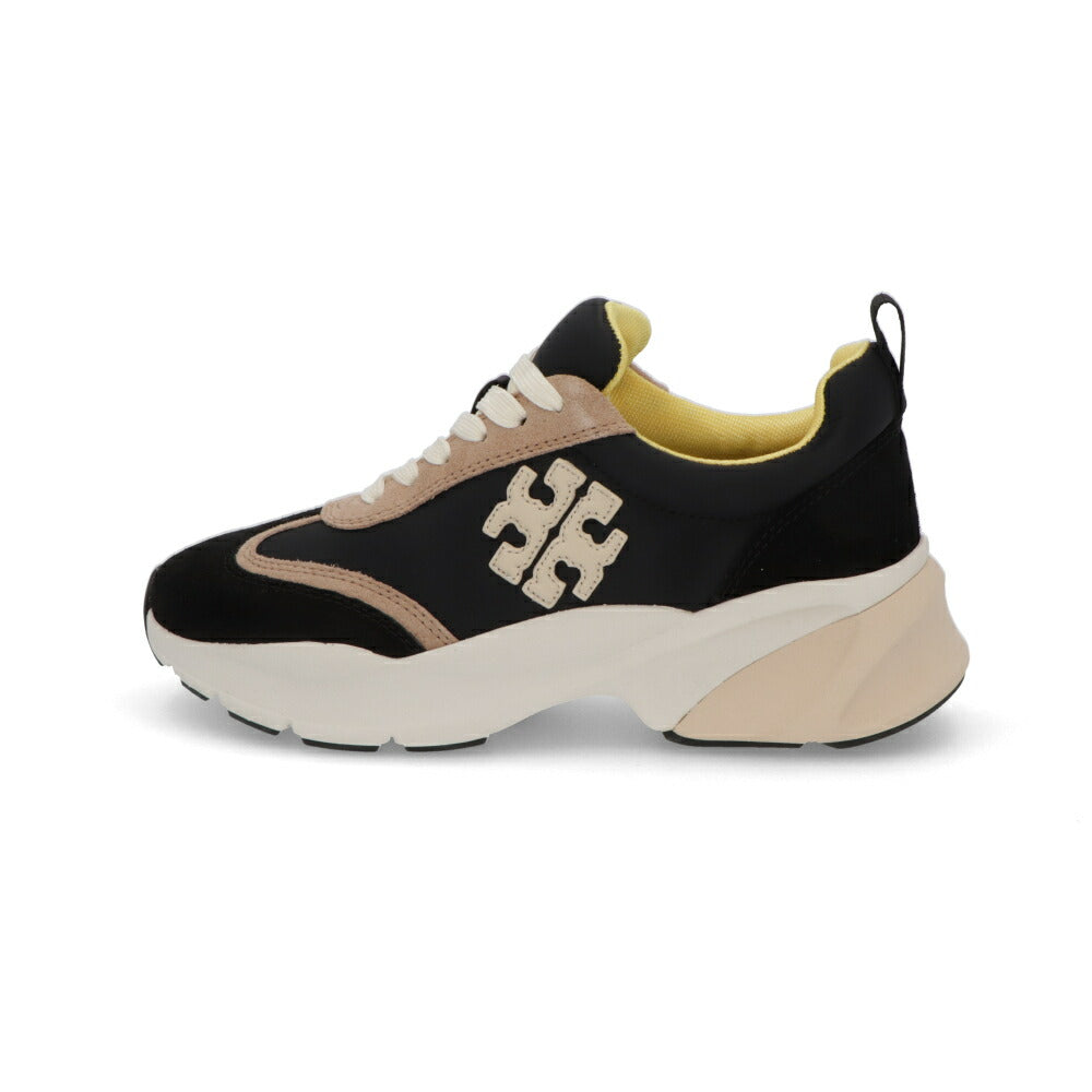 Tory Burch スニーカー GOOD LUCK TRAINER ブラック×ベージュ×イエロー 83833