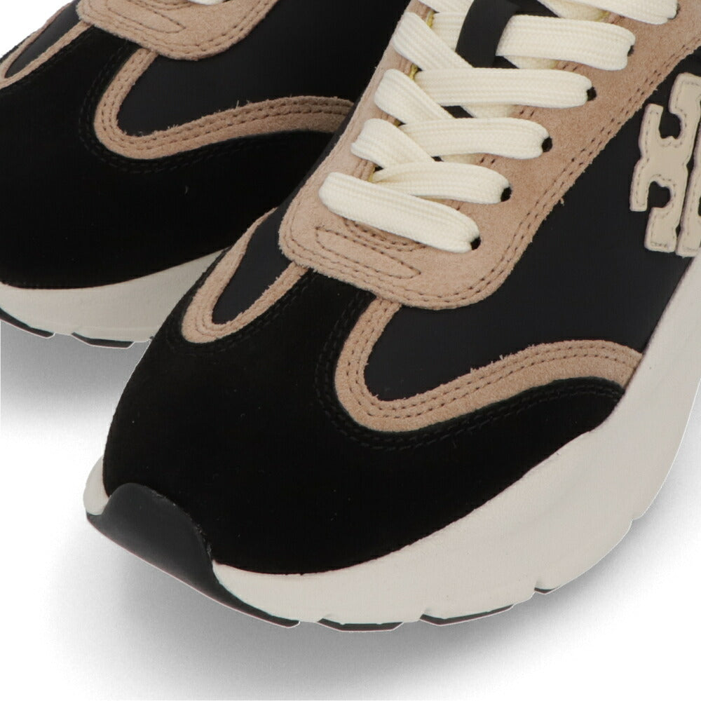 Tory Burch スニーカー GOOD LUCK TRAINER ブラック×ベージュ×イエロー 83833