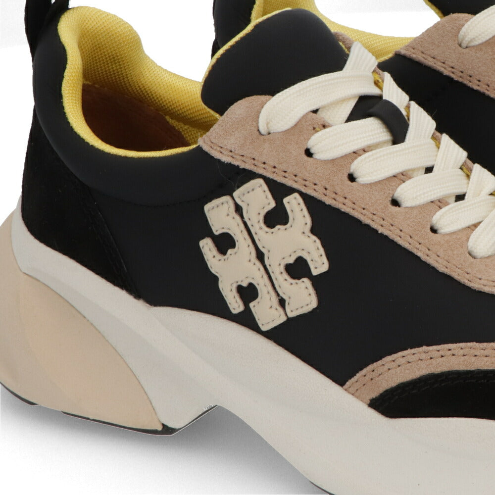 Tory Burch スニーカー GOOD LUCK TRAINER ブラック×ベージュ×イエロー 83833