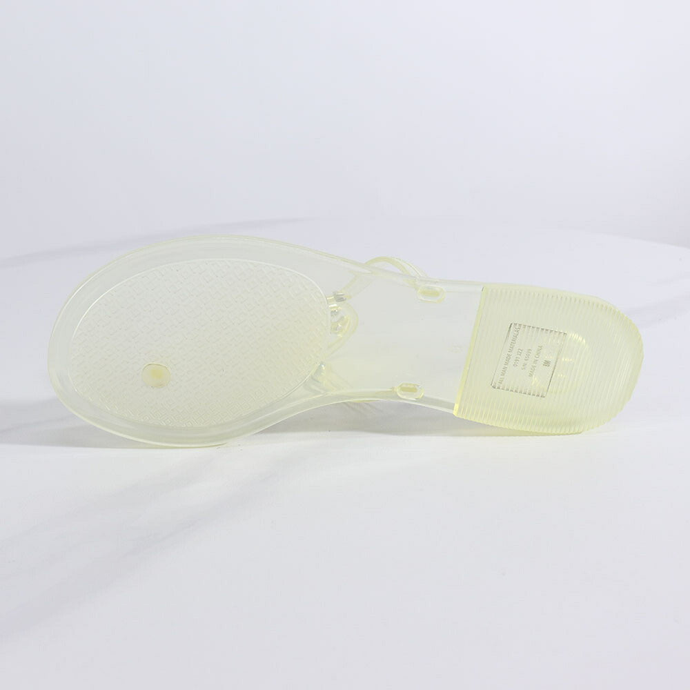 Tory Burch サンダル MINI MILLER クリアカラー フラットサンダル クリア 65039.999TORY BURCH