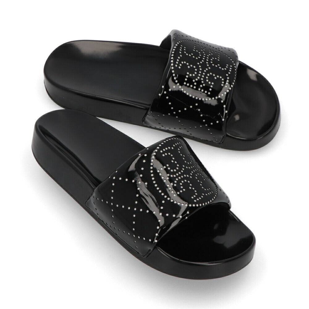 Tory Burch サンダル ブラック スライドサンダル ダブルT 158656