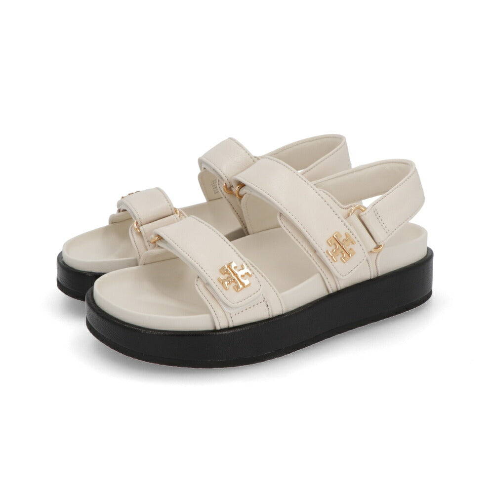 Tory Burch サンダル KIRA SPORT SANDAL アイボリー ピンク ブラック ダブルT 144328