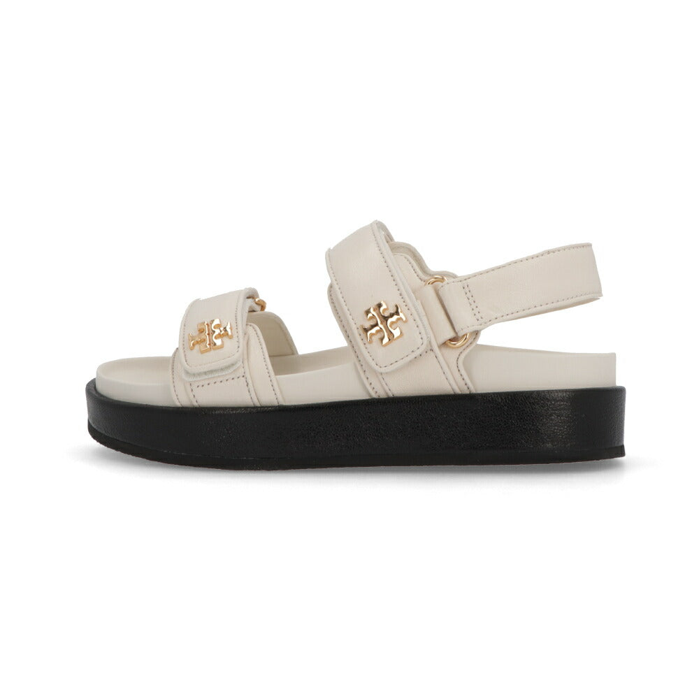 Tory Burch サンダル KIRA SPORT SANDAL アイボリー ピンク ブラック ダブルT 144328