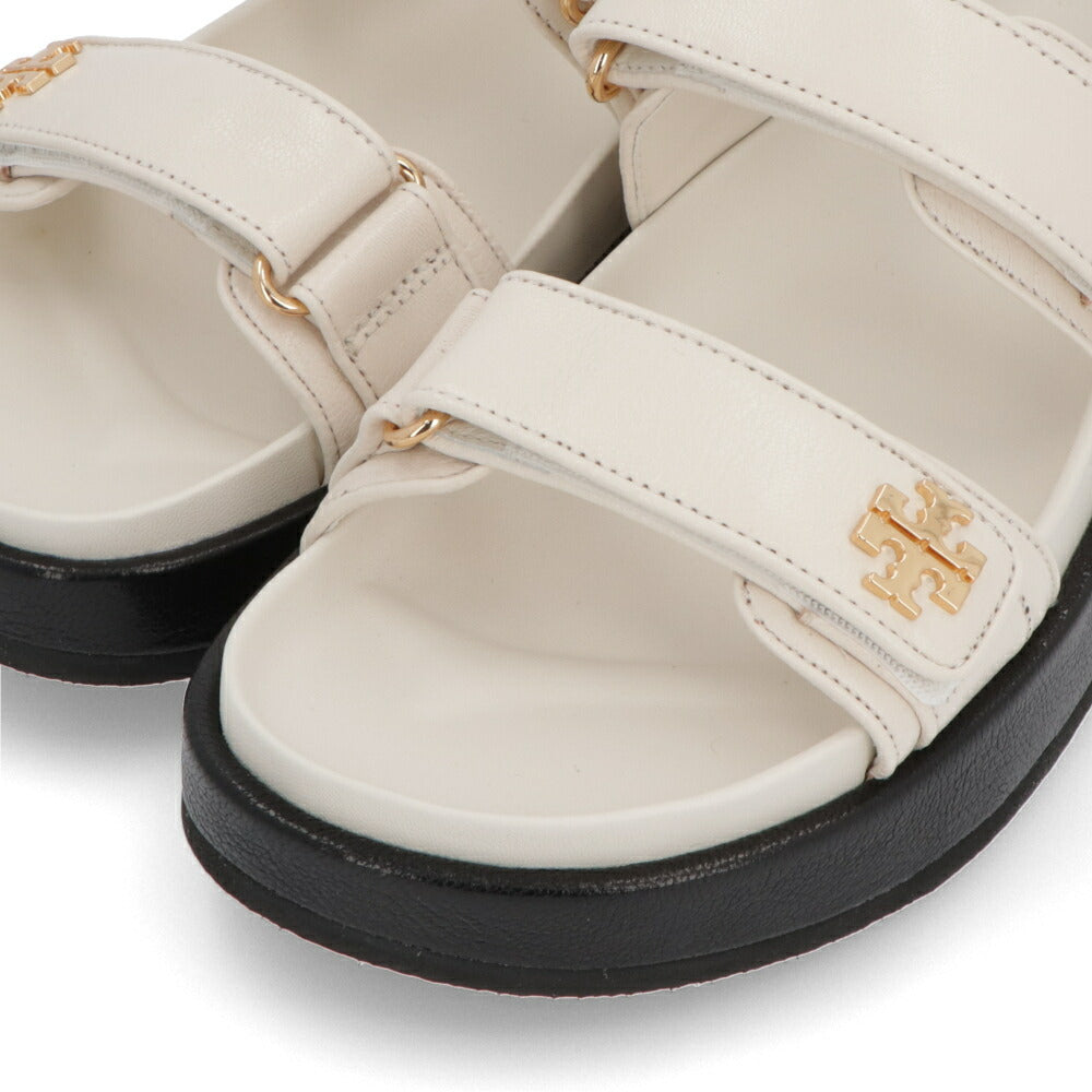 Tory Burch サンダル KIRA SPORT SANDAL アイボリー ピンク ブラック ダブルT 144328