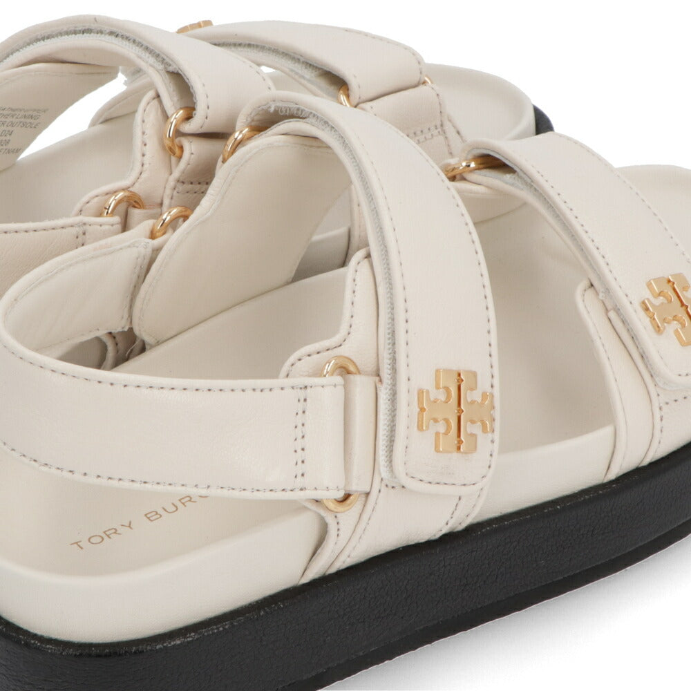 Tory Burch サンダル KIRA SPORT SANDAL アイボリー ピンク ブラック ダブルT 144328