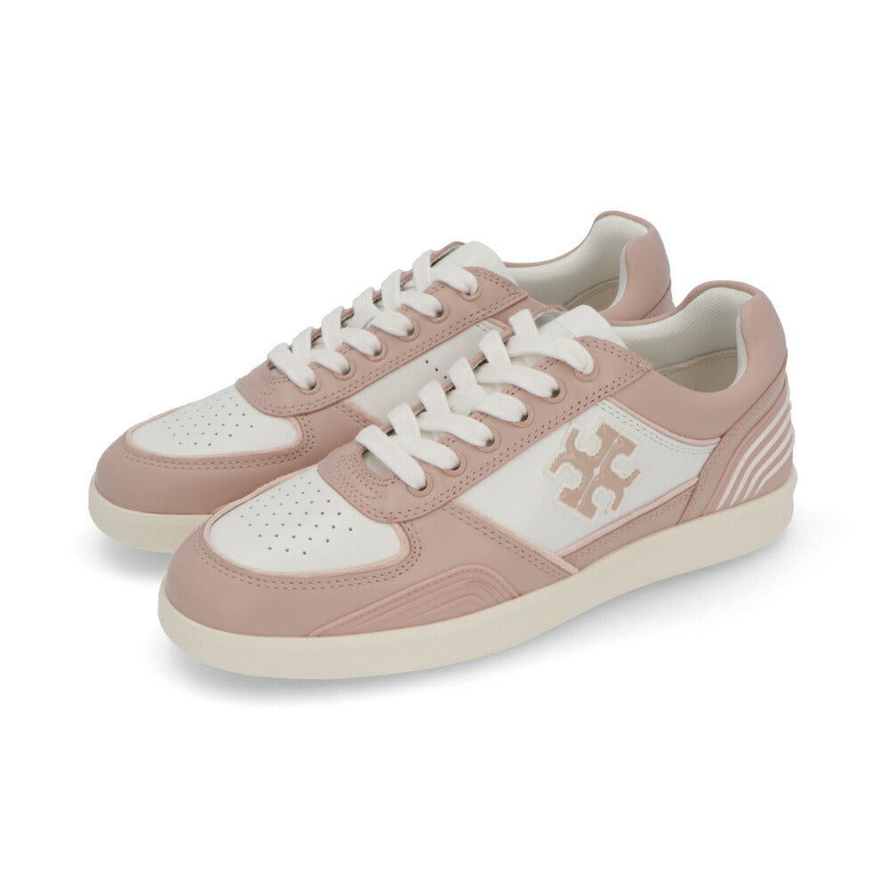 Tory Burch スニーカー CLOVER COURT ピンク×ホワイト スポーティ 152959