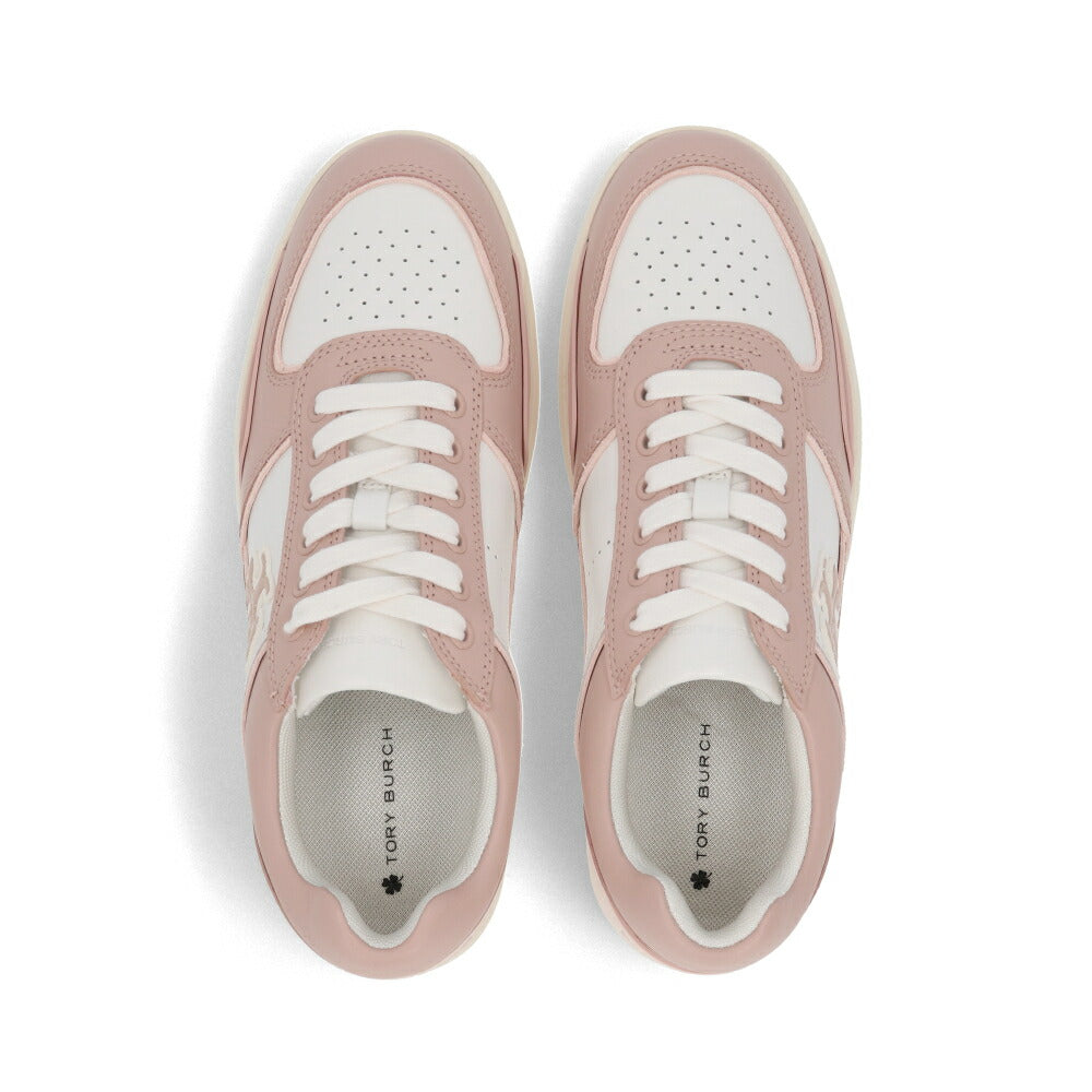 Tory Burch スニーカー CLOVER COURT ピンク×ホワイト スポーティ 152959