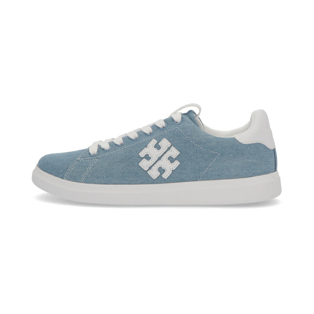 Tory Burch スニーカー Double T Howell Court デニムブルー デニム 158678