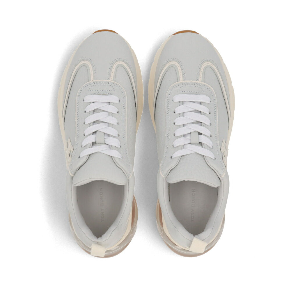 Tory Burch スニーカー Good Luck Trainer パウダーブルー×オフホワイト グッドラックトレーナー クリアソール 158659